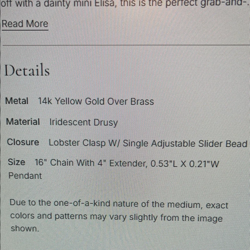 Kendra Scott mini Elisa triple strand necklace - Picture 9 of 9